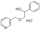 alpha-((3-Pyridinylmethoxy)methyl)benzenemethanol hydrochloride Struktur