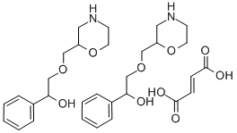 alpha-((2-Morpholinylmethoxy)methyl)benzenemethanol (E)-2-butenedioate  (2:1) (salt) Struktur