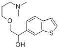 alpha-((3-(Dimethylamino)propoxy)methyl)benzo(b)thiophene-6-methanol,131965-14-5,结构式