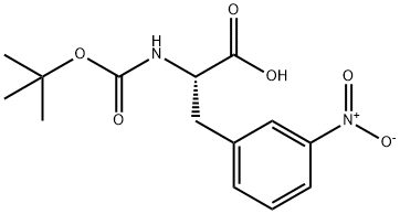 BOC-L-3-NITROPHENYLALANINE Structure