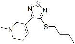 3-(3-butylthio-1,2,5-thiadiazol-4-yl)-1,2,5,6-tetrahydro-1-methylpyridine|