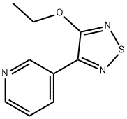 Pyridine, 3-(4-ethoxy-1,2,5-thiadiazol-3-yl)- (9CI) 结构式