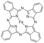Iron phthalocyanine Structure