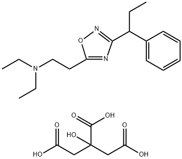 132-35-4 5-[2-(diethylammonio)ethyl]-3-(1-phenylpropyl)-1,2,4-oxadiazolediylium citrate