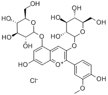 ペオニンクロリド 化学構造式