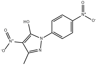 5-甲基-4-硝基-2-(4-硝基-苯基)-2H-吡唑-3-醇,132-42-3,结构式