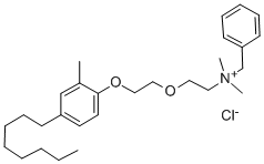 OCTYLCRESOXYETHOXYETHYL DIMETHYL-BENZYL AMMONIUM CHLORIDE Structure