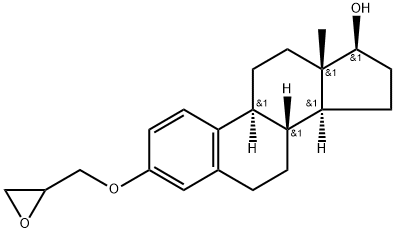 B-ESTRADIOL 3-GLYCIDYL ETHER Struktur