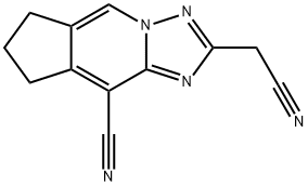 2-Cyanomethyl-8-cyano-6,7-trimethylene-[1,2,4]-triazolo[1,5-a]pyridine,132011-88-2,结构式
