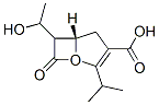 6-(1-hydroxyethyl)-2-isopropyl-1-oxa-penem-3-carboxylic acid 化学構造式