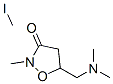 2-methyl-5-((dimethylamino)methyl)-3-oxoisoxazolidine methiodide Structure