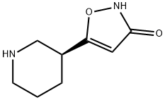 3(2H)-Isoxazolone,5-(3-piperidinyl)-,(S)-(9CI) 结构式