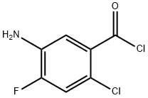 Benzoyl chloride, 5-amino-2-chloro-4-fluoro- (9CI) 化学構造式