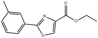2-M-TOLYL-THIAZOLE-4-CARBOXYLIC ACID ETHYL ESTER Struktur