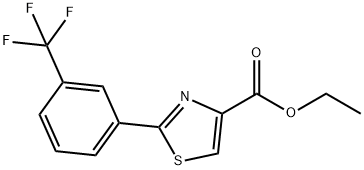 2-[3-(トリフルオロメチル)フェニル]-1,3-チアゾール-4-カルボン酸エチル 化学構造式
