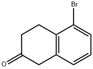 5-溴-3,4-二氢-1H-2-萘酮 结构式