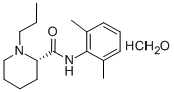 盐酸罗哌卡因, 132112-35-7, 结构式
