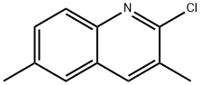 2-クロロ-3,6-ジメチルキノリン 化学構造式