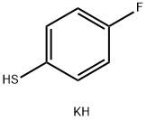 4-FLUOROTHIOPHENOL POTASSIUM SALT,132130-83-7,结构式