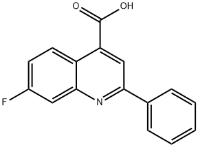 7-FLUORO-2-PHENYLQUINOLINE-4-CARBOXYLIC ACID Structure