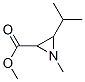 2-Aziridinecarboxylicacid,1-methyl-3-(1-methylethyl)-,methylester(9CI) 结构式