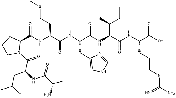 H-ALA-LEU-PRO-MET-HIS-ILE-ARG-OH,132160-04-4,结构式