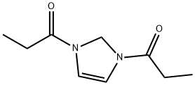 1H-Imidazole,  2,3-dihydro-1,3-bis(1-oxopropyl)-  (9CI) Struktur