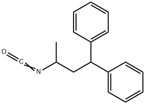 N-(1-methyl-3,3-diphenylpropyl)isocyanate,132195-06-3,结构式