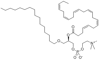 1-O-HEXADECYL-2-DOCOSAHEXAENOYL-SN-GLYCERO-3-PHOSPHOCHOLINE Struktur