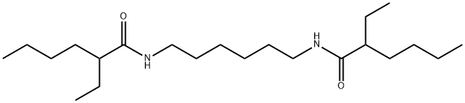 N,N'-hexane-1,6-diylbis[2-ethylhexanamide] Structure