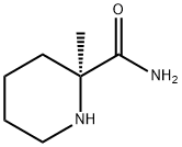 2-Piperidinecarboxamide,2-methyl-,(S)-(9CI) Structure