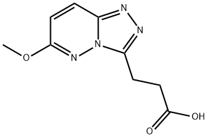 3-(6-Methoxy[1,2,4]triazolo[4,3-b]pyridazin-3-yl)propanoic acid Struktur