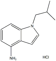 1-异丁基-1H-吲哚-4-胺盐酸盐, 1322605-09-3, 结构式