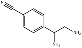 Benzonitrile,  4-(1,2-diaminoethyl)- Struktur