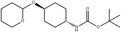 trans-[2-(4-tert-Butyloxycarbonylamino)cyclohexyloxy]tetrahydro-2H-pyran, 1322625-81-9, 结构式