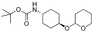 TRANS-[2-(4-TERT-ブチルオキシカルボニルアミノ)シクロヘキシルオキシ]テトラヒドロ-2H-ピラン-D5 化学構造式