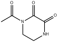 2,3-Piperazinedione, 1-acetyl- (9CI) Struktur