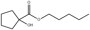 Cyclopentanecarboxylic acid, 1-hydroxy-, pentyl ester (7CI,8CI) Structure