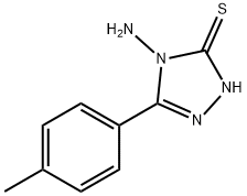 4-アミノ-5-(4-メチルフェニル)-4H-1,2,4-トリアゾール-3-チオール 化学構造式
