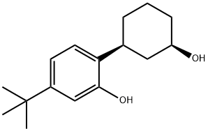 5-(1,1-Dimethylethyl)-2-[(1S,3R)-3-hydroxycyclohexyl]phenol Struktur
