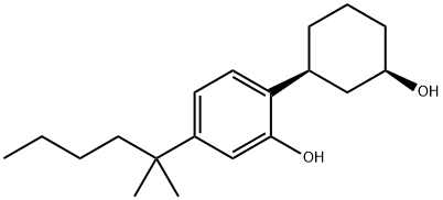 5-(1,1-Dimethylpentyl)-2-[(1S,3R)-3-hydroxycyclohexyl]phenol Structure