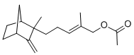 乙酸檀香酯 结构式