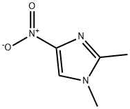 1,2-ジメチル-4-ニトロ-1H-イミダゾール 化学構造式