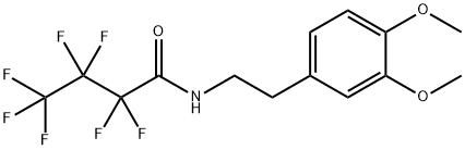 N-(3,4-Dimethoxyphenethyl)-2,2,3,3,4,4,4-heptafluorobutyramide Structure