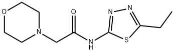 N-(5-Ethyl-1,3,4-thiadiazol-2-yl)-4-morpholineacetamide Struktur