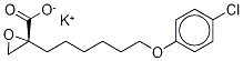 R-(+)-ETOMOXIR CARBOXYLATE, POTASSIUM SALT Structure