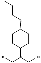 2-(TRANS-4'-N-BUTYL-CYCLOHEXYL)PROPANE-1,3-DIOL Struktur
