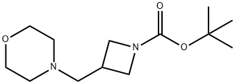 tert-butyl 3-(MorpholinoMethyl)azetidine-1-carboxylate 结构式