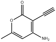 2H-Pyran-2-one, 4-amino-3-ethynyl-6-methyl- (9CI) Structure