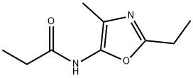 Propanamide,  N-(2-ethyl-4-methyl-5-oxazolyl)- Struktur